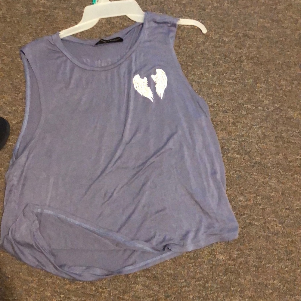 Tank top with a open back design